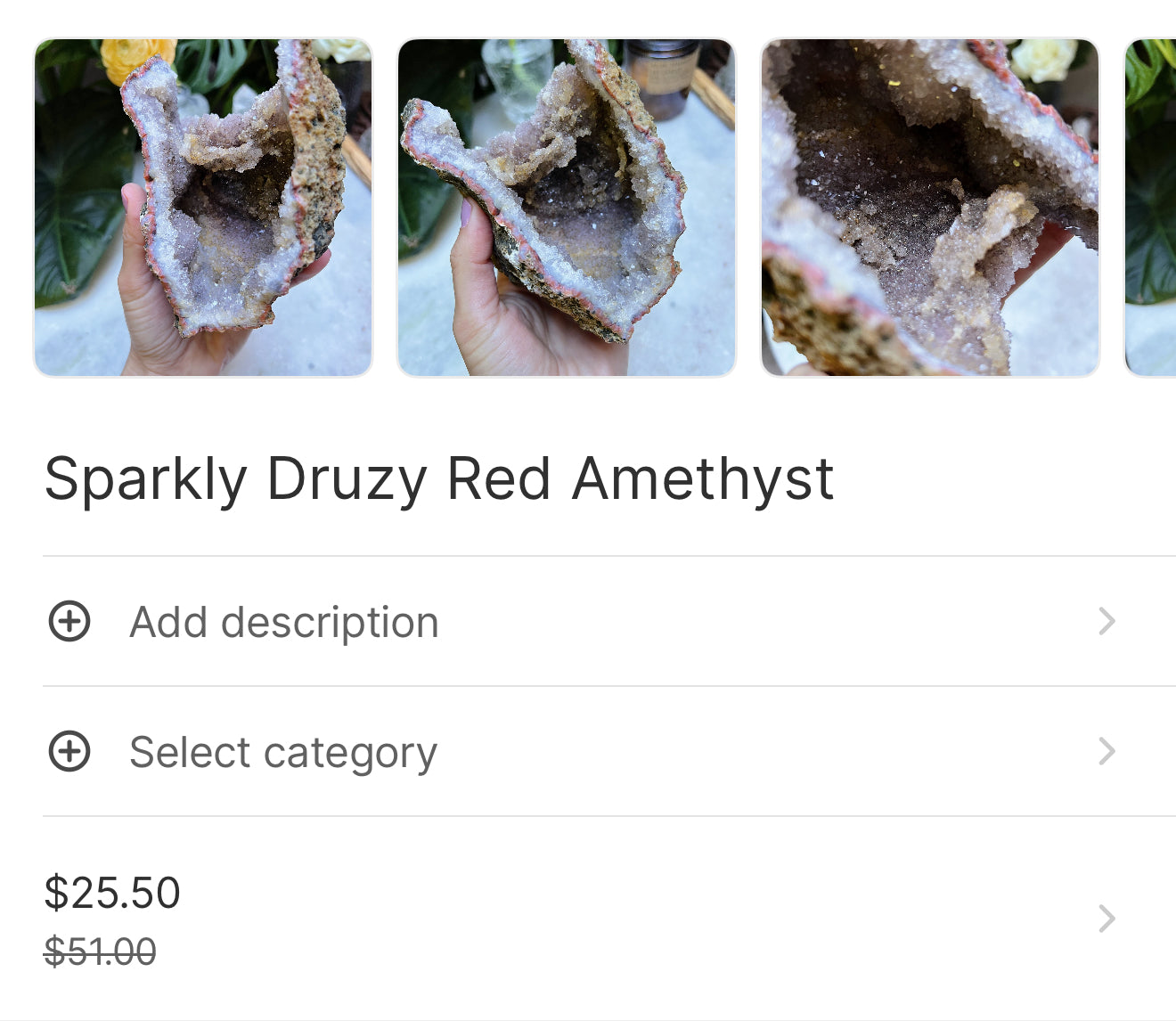 Gorgeous Crystals for A