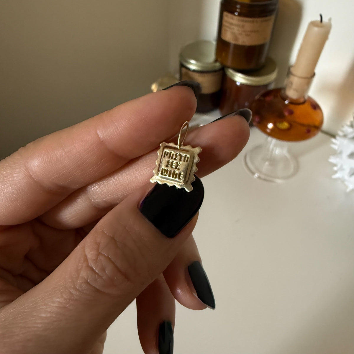 PASTA SEX WINE - Ravioli 14k Gold Charm