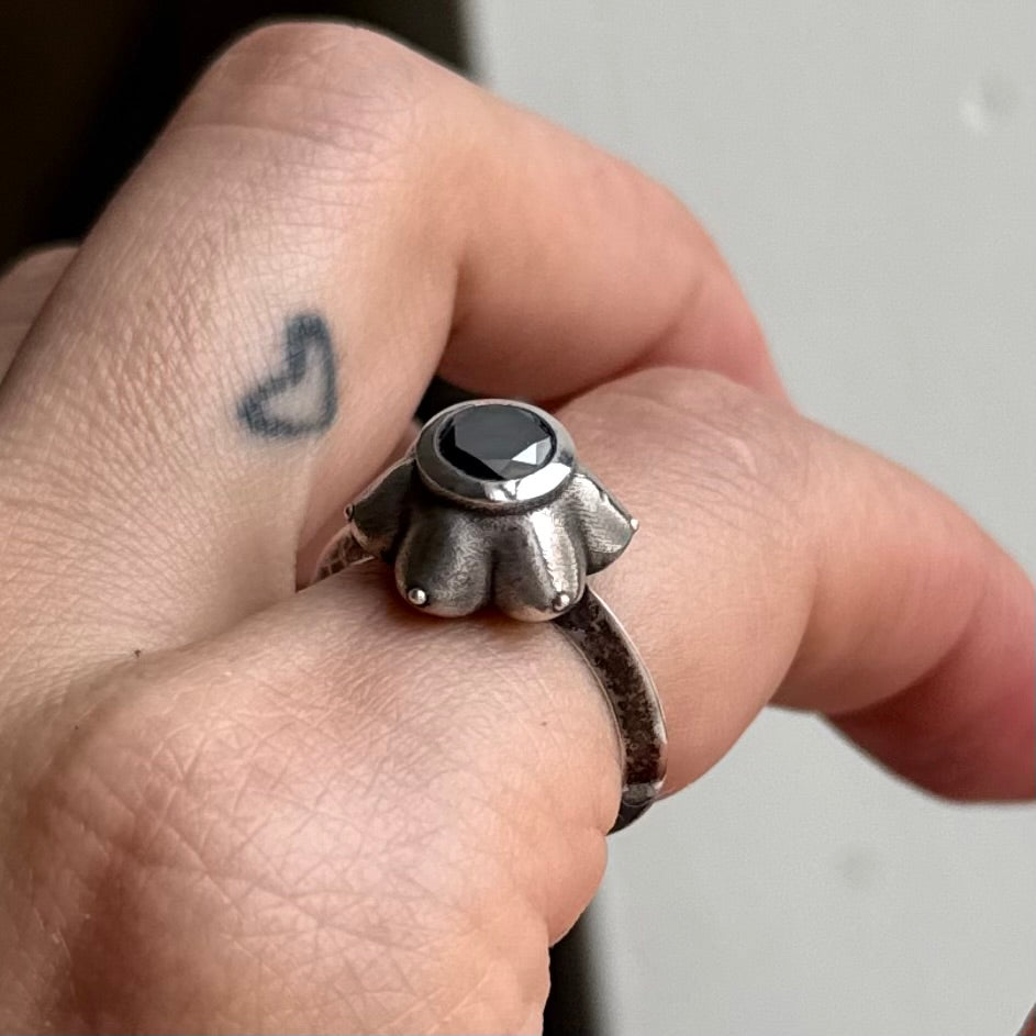Antiqued Goddess Meenakshi Ring