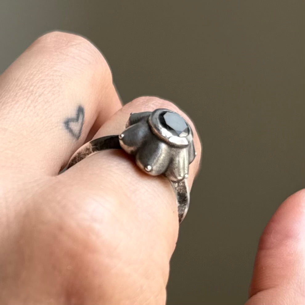 Antiqued Goddess Meenakshi Ring