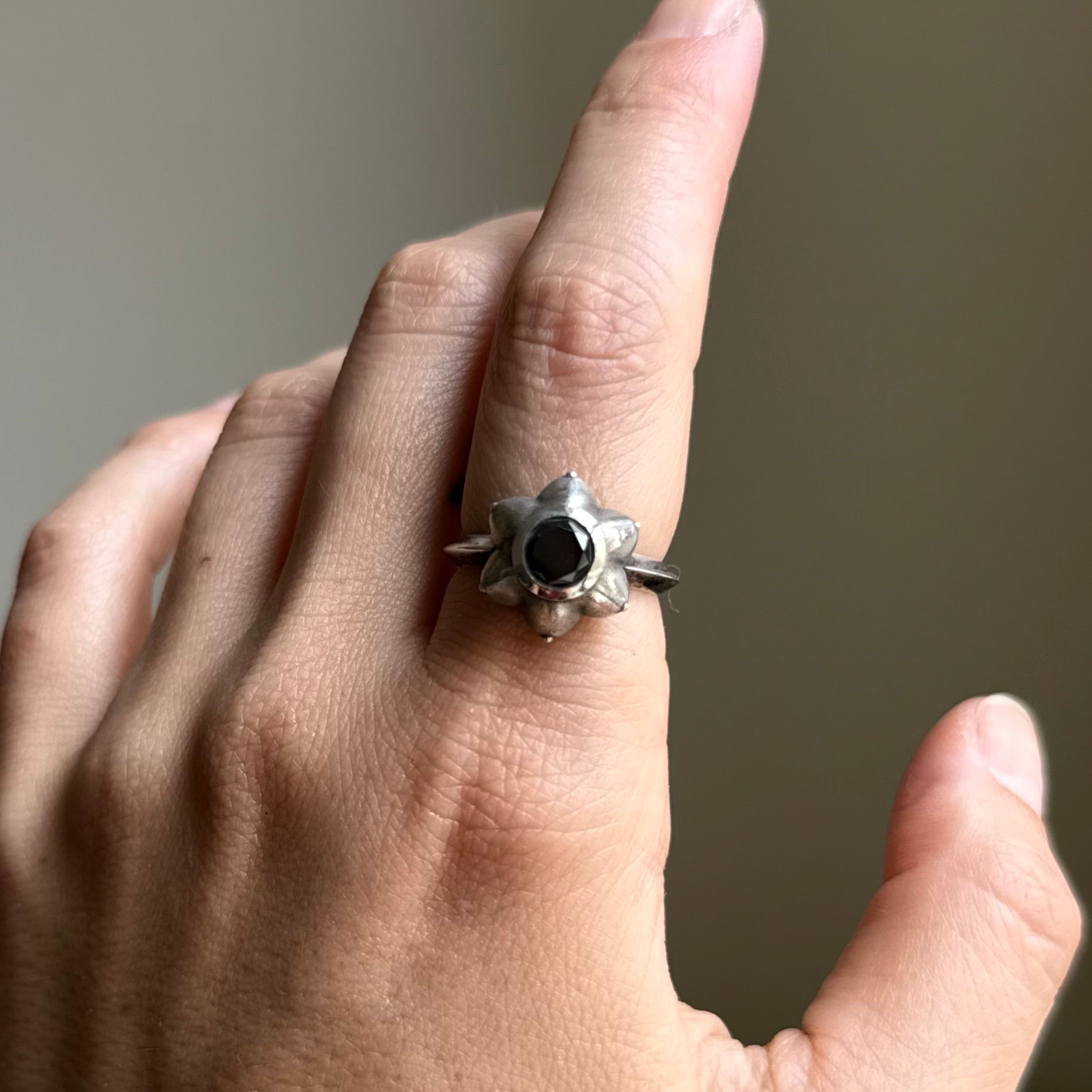 Antiqued Goddess Meenakshi Ring