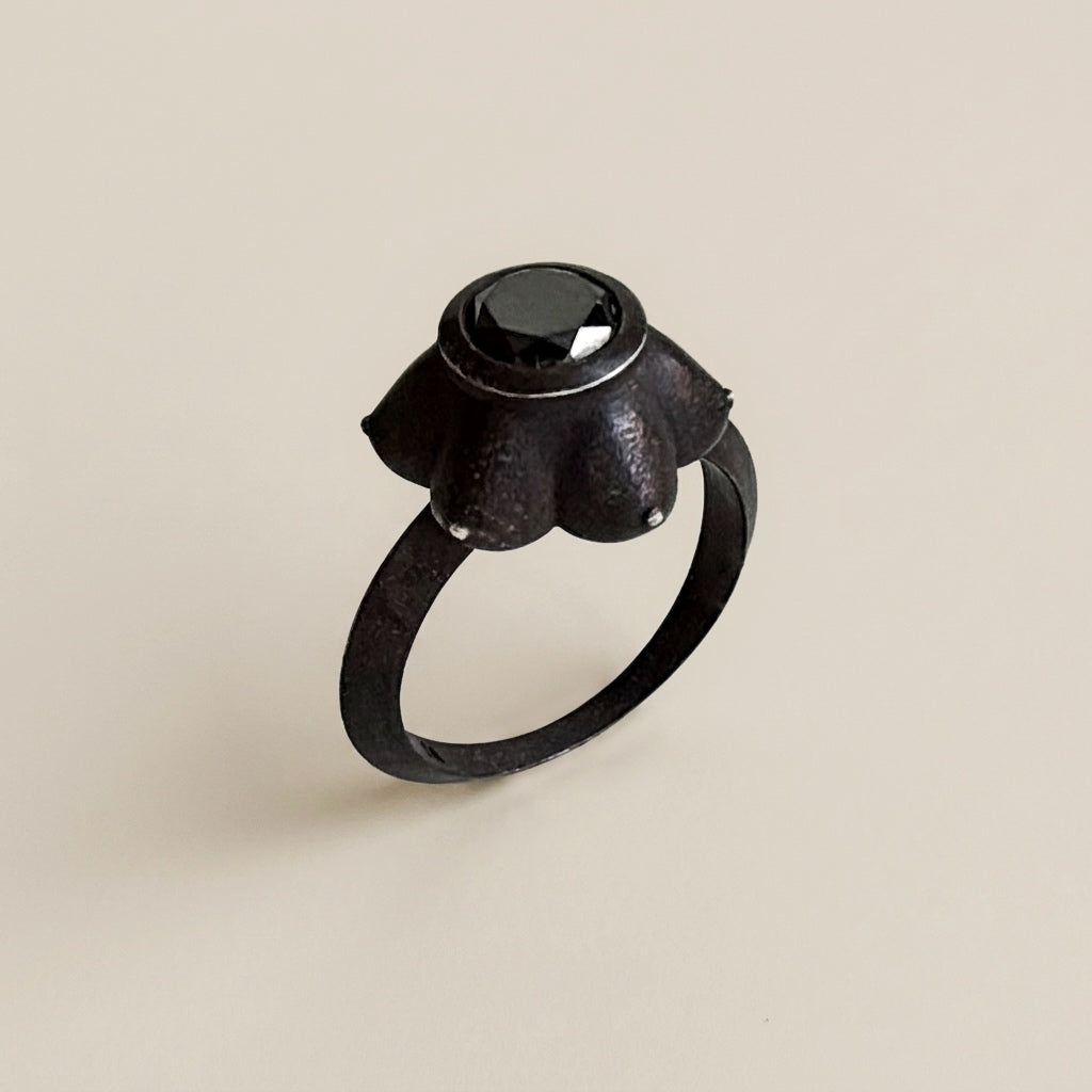 Goth Goddess Meenakshi Ring